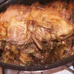 My Grandfather’s Roast Duck With Raisin Bread Dressing