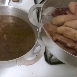 Pink Beans And Bacalitos