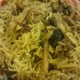 Peshawari Mewa Chana Pulao