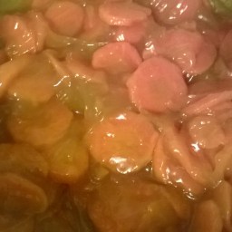 The Caramelized Carrots Part Of The Sugared Steak And Carrots Recipe