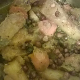Chickpeas With Carrots And Yucca