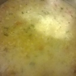 Moong Ki Dal  And Chow Chow Sambar ( Small Yellow Lentil Soup With Chayote Squash) Or Other  Vegetables Of Choice