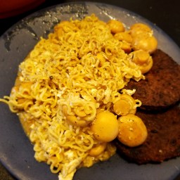 Curry Burgers With Noodles