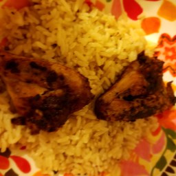 Suya Spiced Chicken Pieces With Ofada Rice