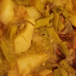 Pole Beans And Potatoes