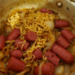 Sausage Onions And Noodles