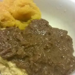 Bogobe With Mashed Pumpkin